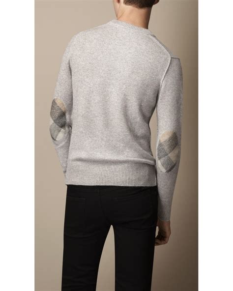 blue burberry mens sweater with elbow patches|Burberry Brit Mens Blue Crew Neck Elbow Patch Cashmere .